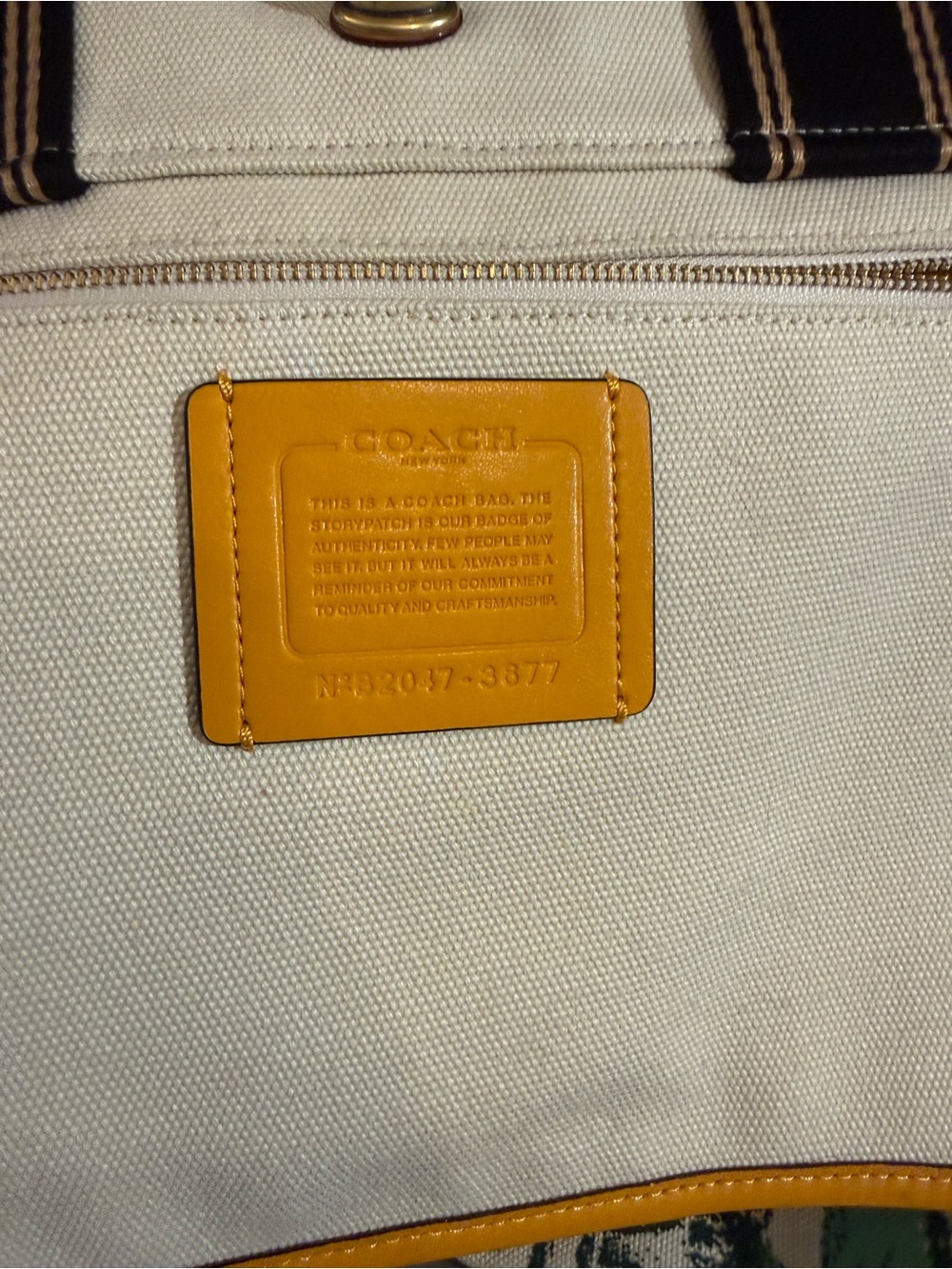 Camp Coach Canvas Tote 40 - Picture 5 of 14
